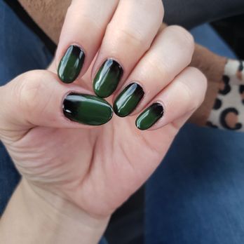 E Nails - Thanks Nikki! Beautiful black and green ombre - Nail Salons Near Me - Las Vegas, Nevada E Nails - Thanks Nikki! Beautiful black and green ombre - Nail Salons Near Me - Las Vegas, Nevada