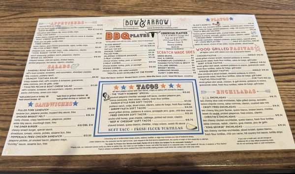 Menu photo 4 Bow & Arrow Auburn, AL Menu photo 4 Bow & Arrow Auburn, AL