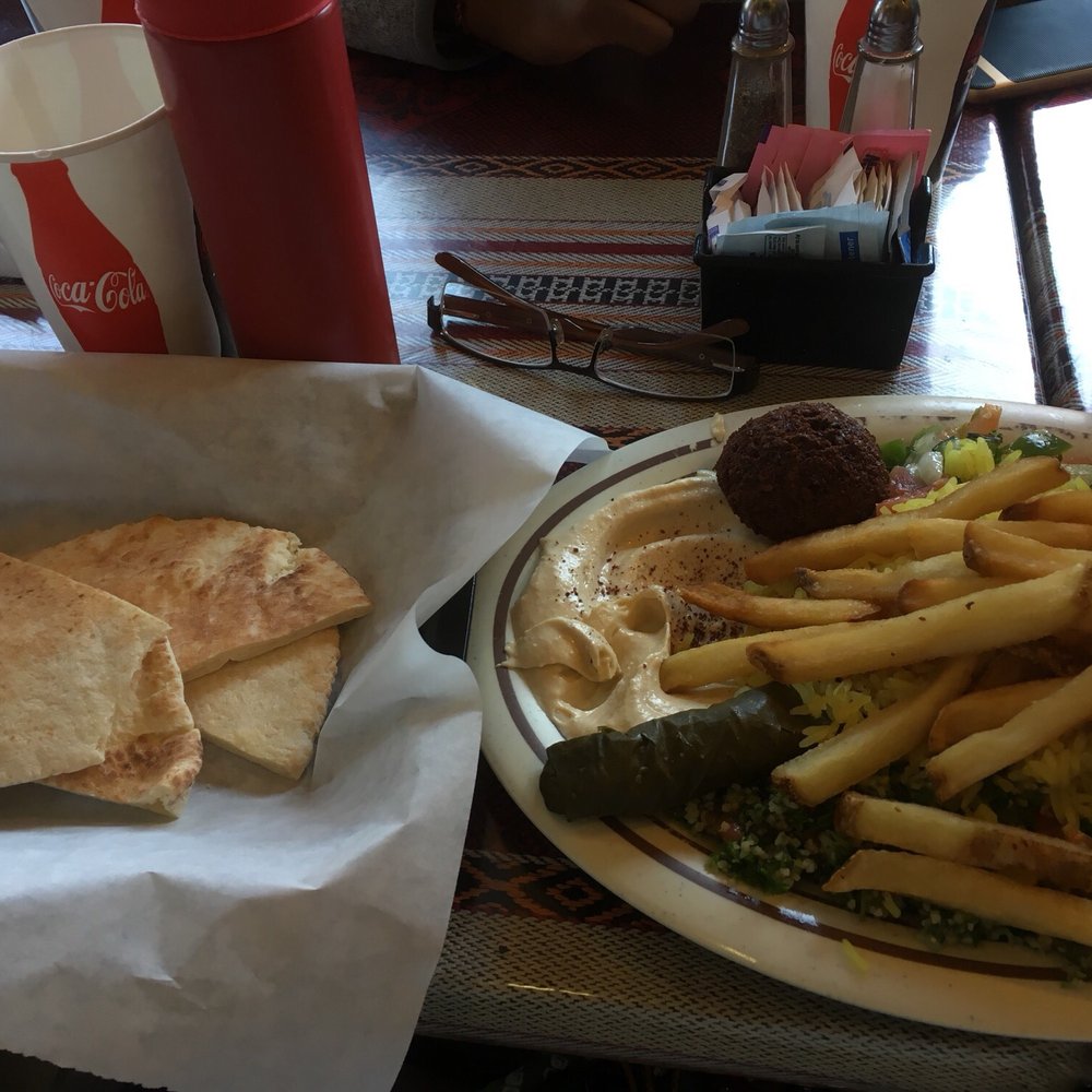 Jerusalem Restaurant - Veggie platter comes with pita, so no need to order separate hummus appetizer - Middle Eastern Near Me - Denver, Colorado Jerusalem Restaurant - Veggie platter comes with pita, so no need to order separate hummus appetizer - Middle Eastern Near Me - Denver, Colorado