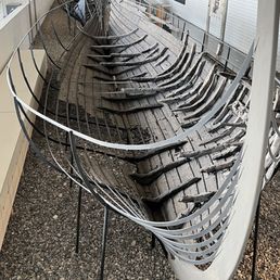Partially preserved Viking boat Partially preserved Viking boat