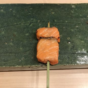 Sushi Kaneyoshi - Masu Kushiyaki (Smoked and Grilled Ocean Trout) - Sushi Bars Near Me - Los Angeles, California Sushi Kaneyoshi - Masu Kushiyaki (Smoked and Grilled Ocean Trout) - Sushi Bars Near Me - Los Angeles, California