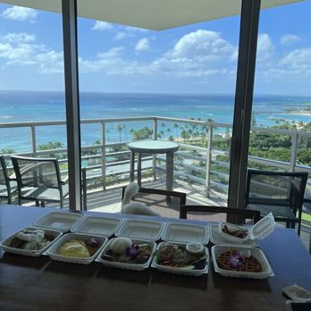 Ka La'i Waikiki Beach, LXR Hotels & Resorts - View from the dining room table in our room - Hotels Near Me - Honolulu, Hawaii Ka La'i Waikiki Beach, LXR Hotels & Resorts - View from the dining room table in our room - Hotels Near Me - Honolulu, Hawaii