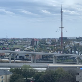 Six Flags Over Texas - View From the Hilton. - Amusement Parks Near Me - Arlington, Texas