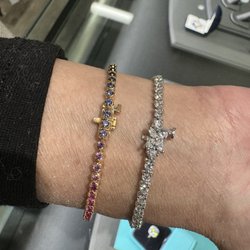 Charles Koll Jewelry Works - Rainbow & Diamond tennis bracelet