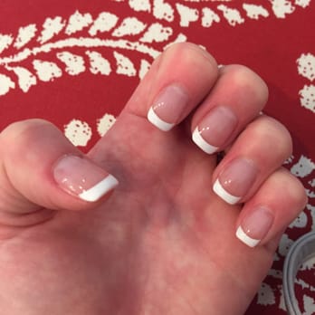 Soho Nails Spa - Cary - Awesome French tips by Victor, acrylic nails with gel polish! - Nail Salons Near Me - Cary, North Carolina