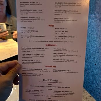 Ruth's Chris Steak House - Happy hour menu - Steakhouses Near Me - Pasadena, California Ruth's Chris Steak House - Happy hour menu - Steakhouses Near Me - Pasadena, California