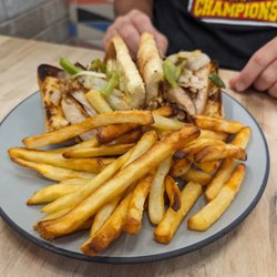 Urban Cafe - Chicken Philly (Brian loved) with GREAT fries
