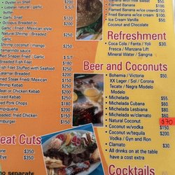 Rossy's Restaurant - Dinner menu