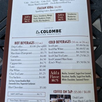 Lisa's Cafe on Chocolate - Menu #3 - Cafes Near Me - Hershey, Pennsylvania