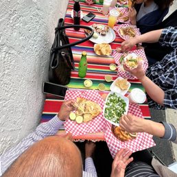 people eating outside people eating outside