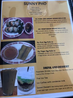 Menu photo 3 Sunny Pho Madison, WI
