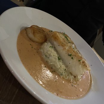 Salt on Mass - One scallop, risotto, sea bass - Seafood Near Me - Indianapolis, Indiana