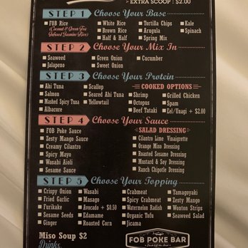 FOB Poke Bar- Seattle - Menu - Poke Near Me - Seattle, Washington FOB Poke Bar- Seattle - Menu - Poke Near Me - Seattle, Washington