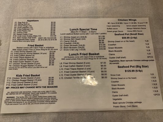 Menu photo 1 Craving Crab San Angelo, TX