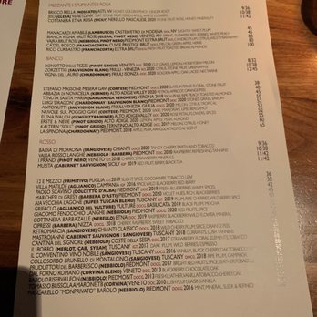 Basso - The wine list - Bars Near Me - Saint Louis, Missouri