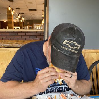 Eh! Burger - Messy buffalo chicken sandwich - Burgers Near Me - Munising, Michigan