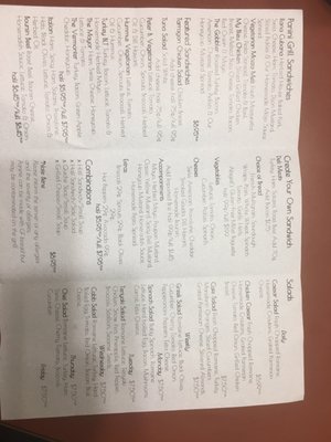 Menu photo 2 In A Pinch Cafe & Bakery Concord, NH Menu photo 2 In A Pinch Cafe & Bakery Concord, NH