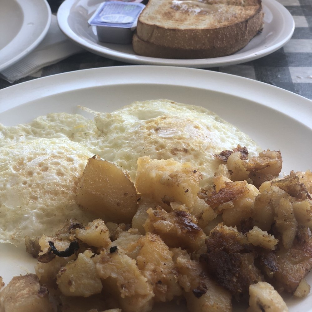 Sissy's At the Harbor - two egg breakfast with home fries and toast only 4.50 - American Near Me - Atlantic Highlands, New Jersey Sissy's At the Harbor - two egg breakfast with home fries and toast only 4.50 - American Near Me - Atlantic Highlands, New Jersey
