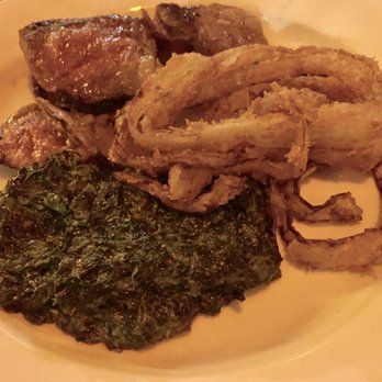 Meet The Meat - - Porterhouse for Two - Creamed Spinach - Onion Rings - Steakhouses Near Me - Astoria, New York Meet The Meat - - Porterhouse for Two - Creamed Spinach - Onion Rings - Steakhouses Near Me - Astoria, New York