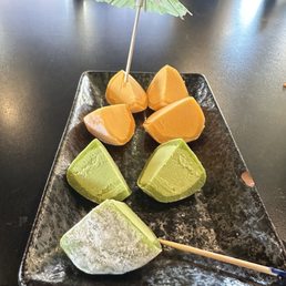Birthday mochi, on the house