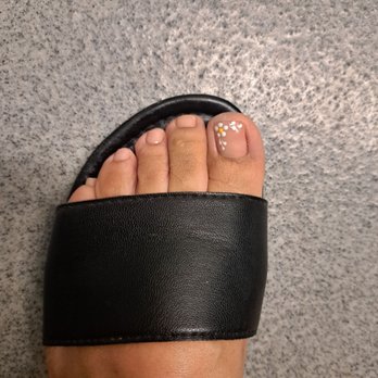 Top Service Nails - Pedi with flower design - Nail Salons Near Me - West Covina, California Top Service Nails - Pedi with flower design - Nail Salons Near Me - West Covina, California