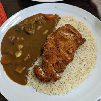 Zen Curry Express - Chicken katsu with vegetable curry and brown rice - Japanese Near Me - Las Vegas, Nevada Zen Curry Express - Chicken katsu with vegetable curry and brown rice - Japanese Near Me - Las Vegas, Nevada