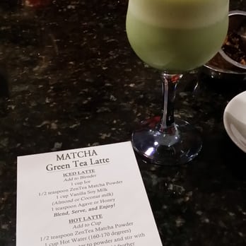 ZenTea - Iced green tea latte with vanilla soy milk - Coffee & Tea Near Me - Chamblee, Georgia
