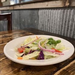 Doe's Eat Place of Monroe - Salad with house dressing