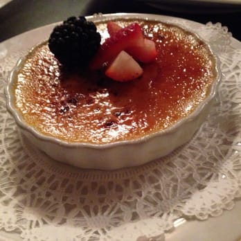 Backstreet Cafe - Creme brûlée , yum ! - New American Near Me - Houston, Texas