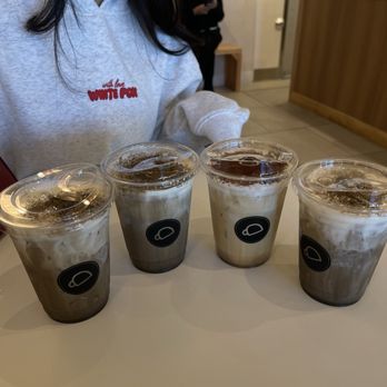 Broken Coffee - Spring Mountain - Hojicha Cream Latte  Broken Cream Latte - Coffee & Tea Near Me - Las Vegas, Nevada