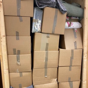 Cadogan Tate Fine Art - Look at the whole mess they created. Crushed boxes. - Self Storage Near Me - Vernon, California