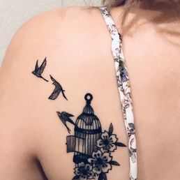 Tattoo done by Sarah Walsworth! (Can you find the hidden Mickey?)