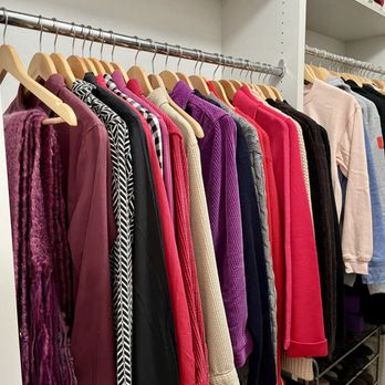 Homefront Organizing - Hanging sweaters - Home Organization Near Me Homefront Organizing - Hanging sweaters - Home Organization Near Me