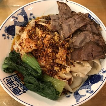 Noodle Topia - Beyond Spicy Garlic Noodles with beef slices added. - Noodles Near Me - Madison Heights, Michigan