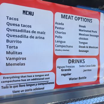 Tacos Grill Los Gonzalez - Cool menu but no pricing...yet. - Mexican Near Me - Fremont, California