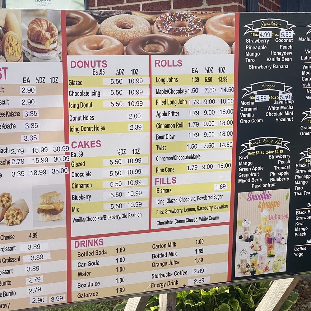 S&L Donuts - Menu board - Donuts Near Me - Springfield, Missouri S&L Donuts - Menu board - Donuts Near Me - Springfield, Missouri