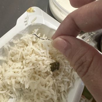 New India Sweets and Spices - Piece of metal I found in my rice - Indian Near Me - Riverside, California