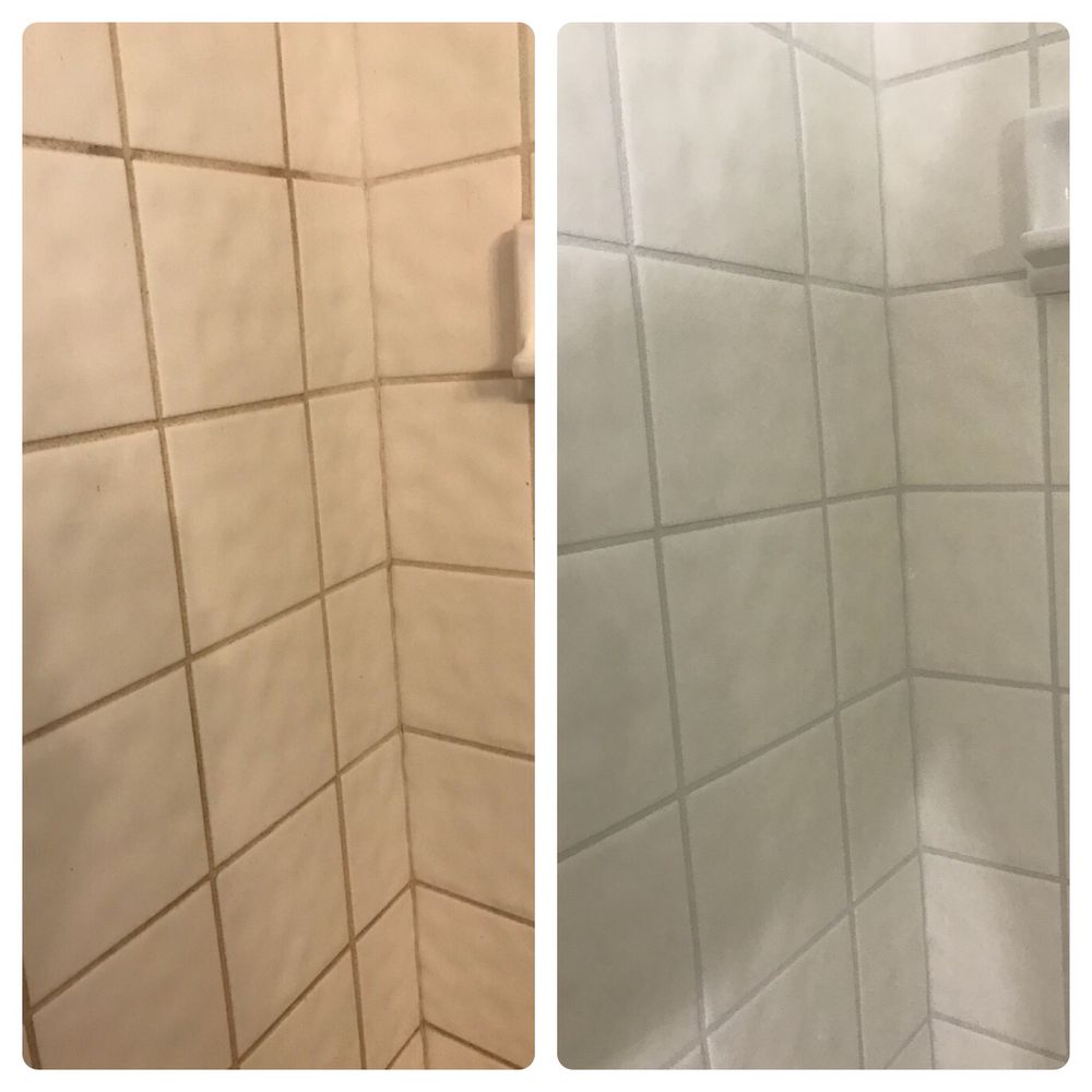 Regrout Systems - 40+ years of soap scum! I don't think it's ever been this clean! - Grout Services Near Me - Long Beach, California Regrout Systems - 40+ years of soap scum! I don't think it's ever been this clean! - Grout Services Near Me - Long Beach, California
