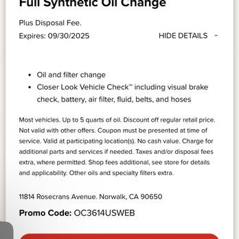 Midas - 2025.09.16 coupons online - Auto Repair Near Me - Norwalk, California