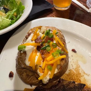 LongHorn Steakhouse - I ordered a bake potato with only butter and sour cream.  I don't eat pork for religious reasons. - American Near Me - Rockford, Illinois