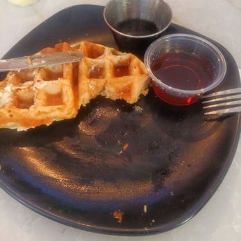Gritz N' Wafflez - I couldn't wait. The Bourbon maple syrup was amazing. I even dipped my shrimp in it. - Breakfast & Brunch Near Me - Los Angeles, California Gritz N' Wafflez - I couldn't wait. The Bourbon maple syrup was amazing. I even dipped my shrimp in it. - Breakfast & Brunch Near Me - Los Angeles, California