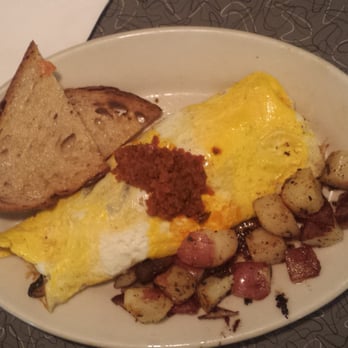 Veggie Galaxy - Brussel sprouts & mushroom omelette - Breakfast & Brunch Near Me - Cambridge, Massachusetts