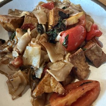 Chao Baan - Pad Kee Mao with Fried tofu - Thai Near Me - St. Louis, Missouri