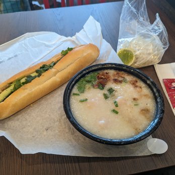 VO Sandwiches - #1 special banh mi + fish porridge. - Vietnamese Near Me - Garden Grove, California VO Sandwiches - #1 special banh mi + fish porridge. - Vietnamese Near Me - Garden Grove, California