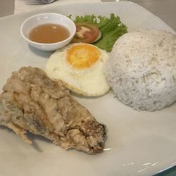 Missy Bon Bon - Battered Bangus Fish with garlic rice.  "Bangsilog Breakfast choice"