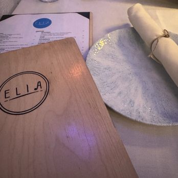 ELIA - Menu and table set up - Greek Near Me - Walnut Creek, California ELIA - Menu and table set up - Greek Near Me - Walnut Creek, California