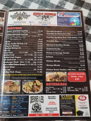 Menu photo 2 Blackie’s Seafood Restaurant Lockport, LA Menu photo 2 Blackie’s Seafood Restaurant Lockport, LA
