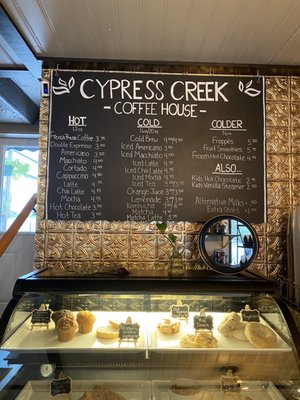 Menu photo 3 Cypress Creek Coffee House Wimberley, TX