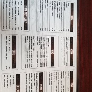 Soho Ramen and Sake Bar - Back of Menu - Ramen Near Me - Temecula, California Soho Ramen and Sake Bar - Back of Menu - Ramen Near Me - Temecula, California