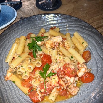 One Forty - Seafood Rigatoni (no scallops because I am allergic, but extra shrimp instead) - Breakfast & Brunch Near Me - Lana'i City, Hawaii